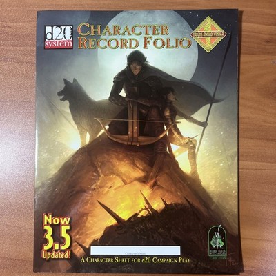 Character Record Folio - Dungeons & Dragons D20 Green Ronin - GRR1023 - Unused