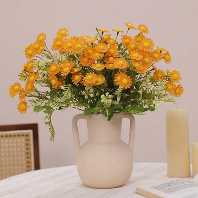 Künstliche Seide Gänseblümchen Blumenstrauß für Home Office Tisch oder Rega