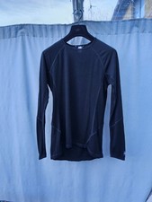 Smartwool Men's Black Merino Wool Baselayer Long Sleeves Top Size M