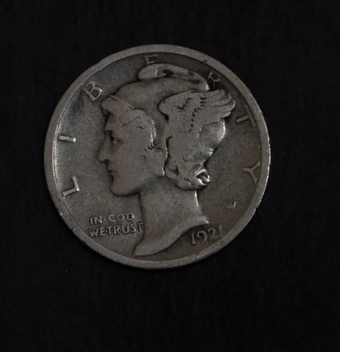 1921 Mercury Dime Fine    Lot 4994