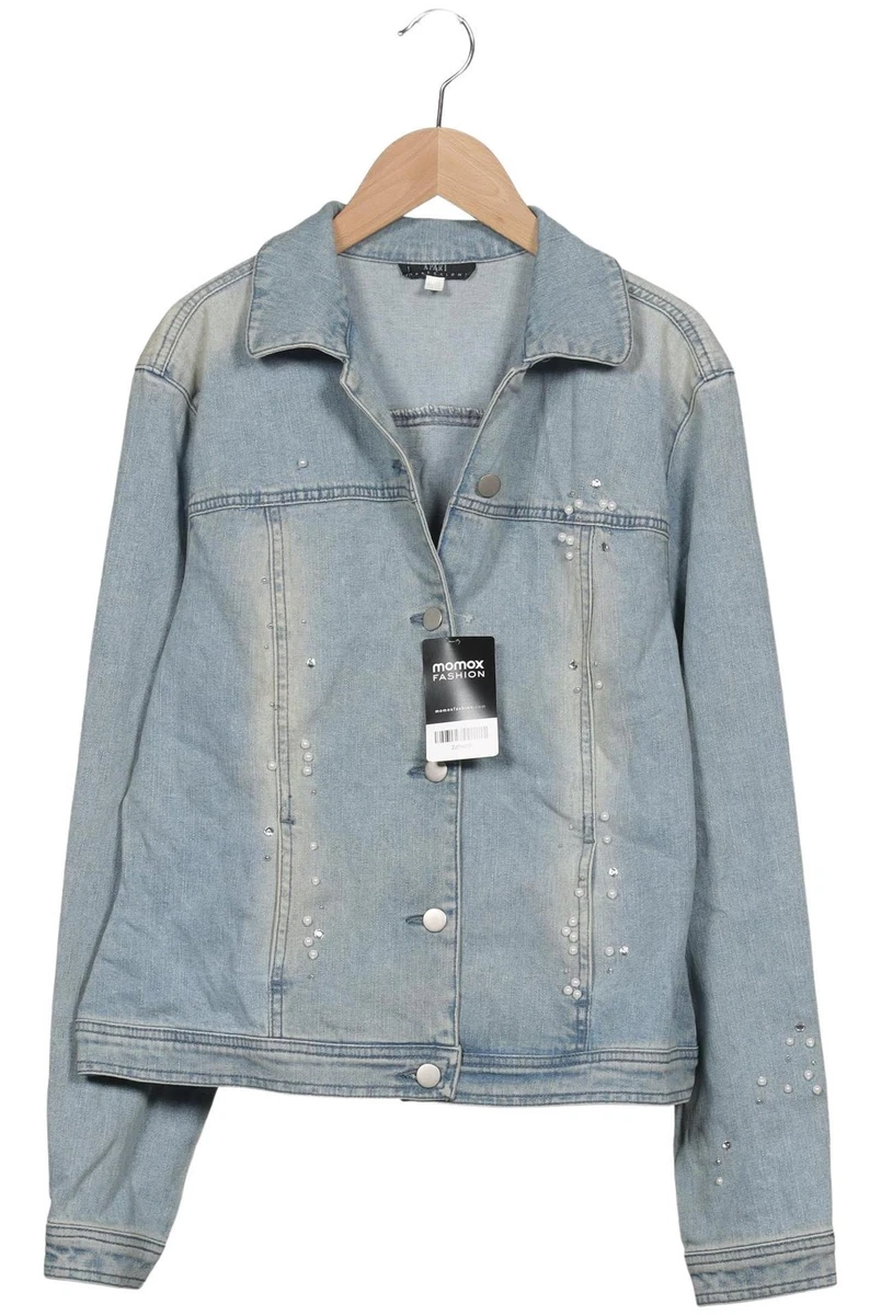 APART Jacke Damen Anorak Jacket Kurzmantel Gr. 38 Baumwolle Hellblau #2zhert9