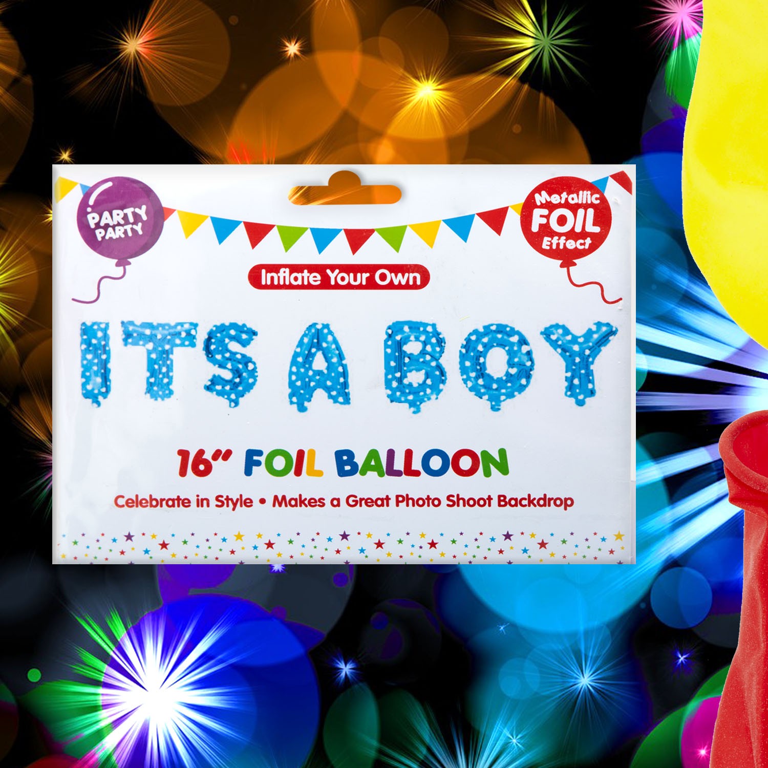 Blue 16" It's A Boy Foil Party Balloon Letters Decoration Baby Shower Gender