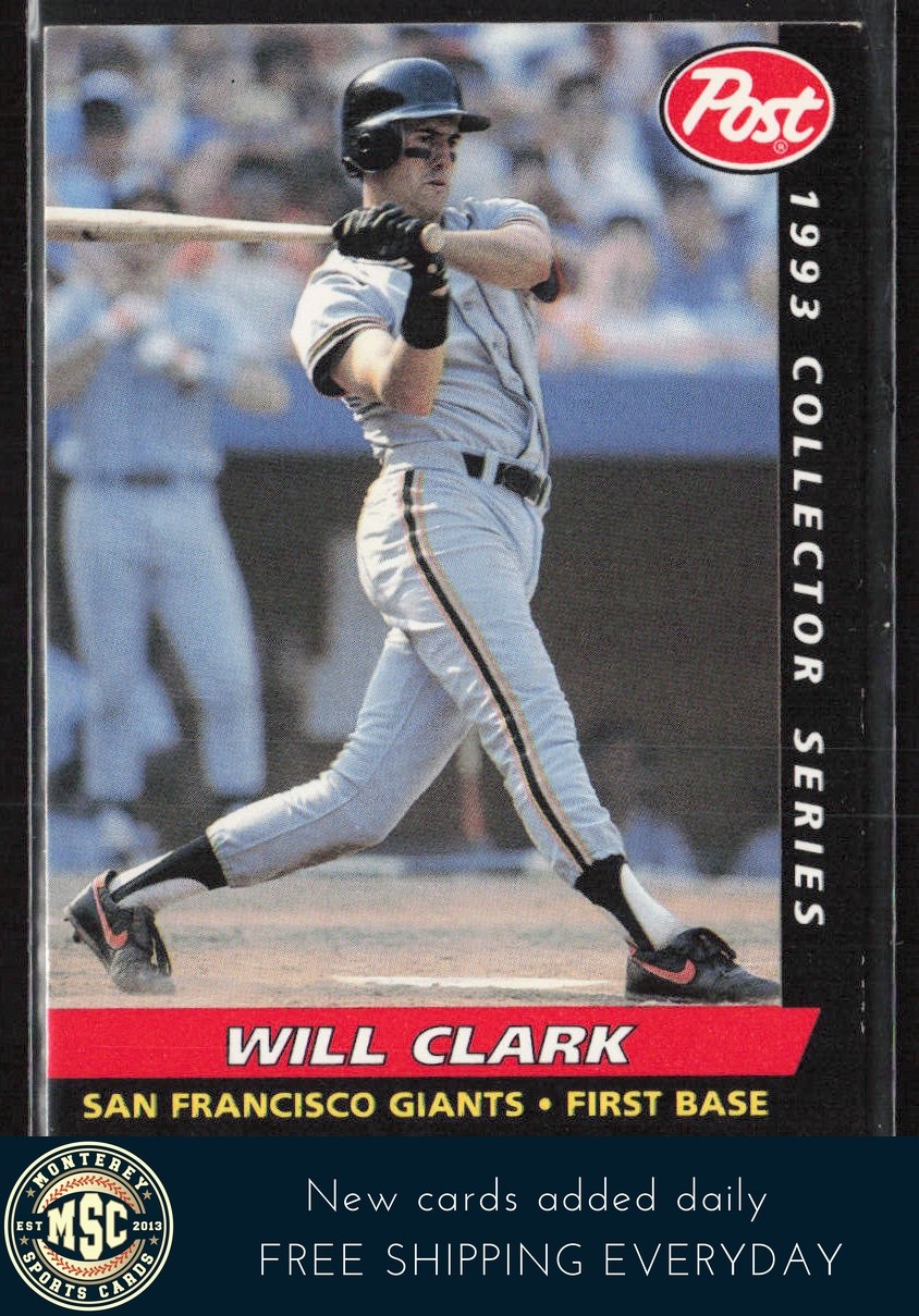 Will Clark 1993 Post Cereal #2 San Francisco Giants