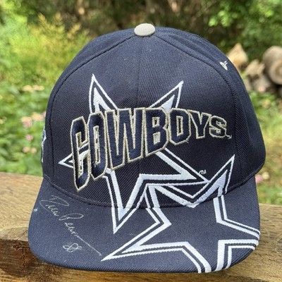 Vintage Dallas Cowboys Snapback Hat Drew Pearson Co Signed Auto #88 NFL HOF