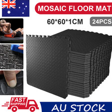 24x Interlocking Heavy Duty EVA Foam Gym Flooring Mat Floor Mats Tiles 60x60cm