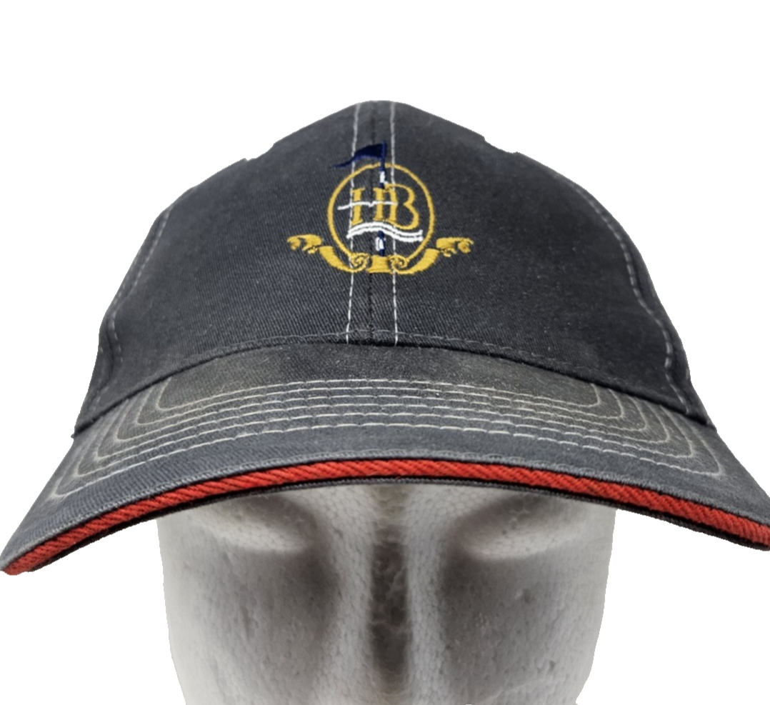Havana Breeze Hat Cap Strap Back Embroidered Golf Club Mens Red Trim