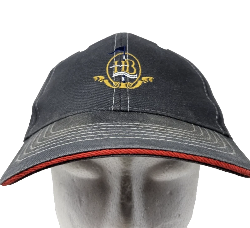 Havana Breeze Hat Cap Strap Back Embroidered Golf Club Mens Red Trim