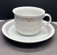 Thomas Trend Derby Kaffeetasse mit Untertasse 5xda Neuwertig