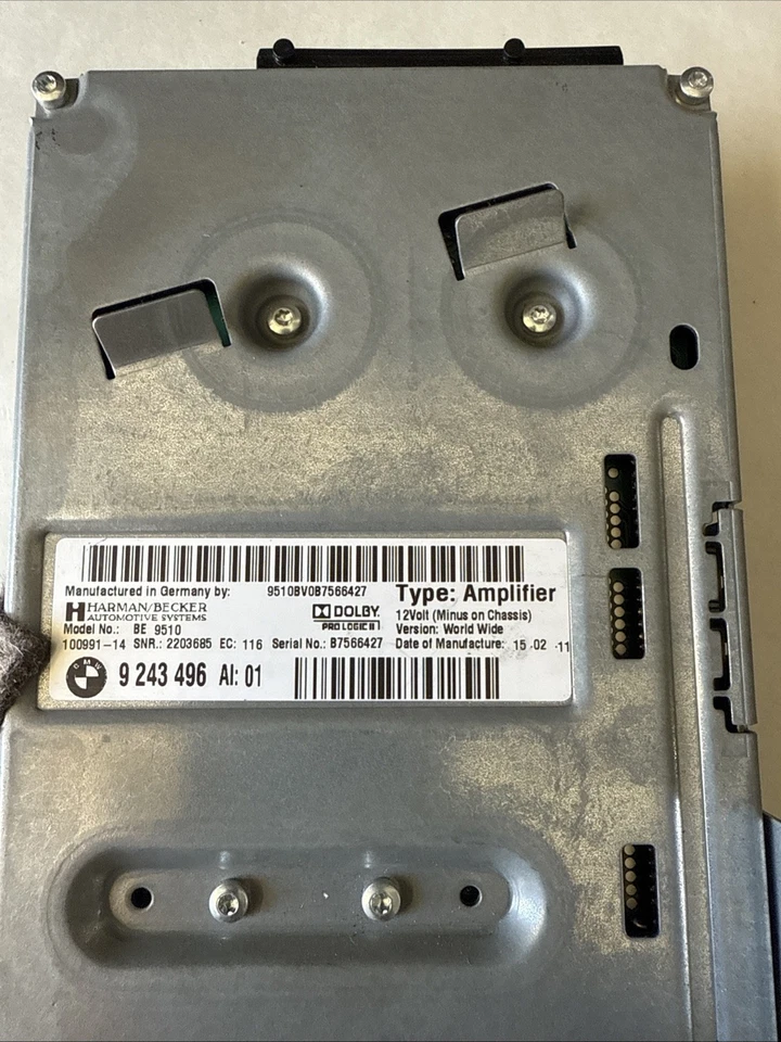 Amplificador Harman 2011-2016 BMW 528I 535I 550I 640I 650I TOP DSP OEM 9243496 - Imagem 3 de 4