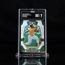 Rickey Henderson Silver Prizm TAG 9 2023 Panini Select 🔥