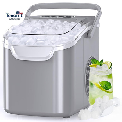 Countertop Ice Maker Portable Ice Machine with Handle,Self-Cleaning Ice Makers,