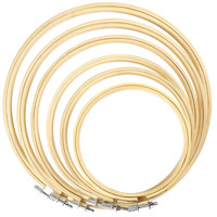 Stickrahmen Bambus - Kreis, Kreuzstich, Hoop,10-26Cm, Einstellbar