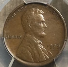 Always Popular 1909-S VDB Lincoln Cent, PCGS VF Details, Planchet Flaw, Free SH