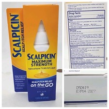 Scalpicin Max Strength Scalp Itch Treatment, 1.5 oz. Exp. 04/27