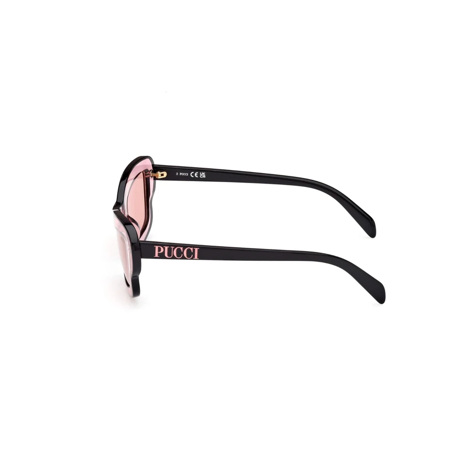 Emilio Pucci EP219 74S Pink Rectangular Cat Plastic Sunglasses Frame 52-24-140 - Image 3 of 3