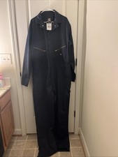 Dickies Men's Coveralls Workwear Long Sleeve Jumpsuit Uniform Size XL XT Blue