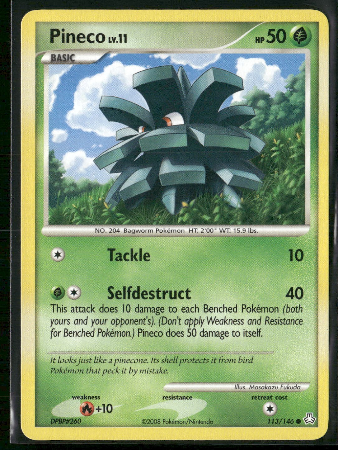 Pineco 113/146 Common Legends Awakened Pokemon Lightly Played
