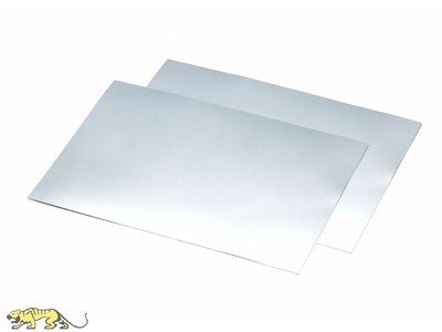 Tamiya 87226 Selbstklebende Aluminium-Folie - 0,01mm - 100x148mm - 2 Stück