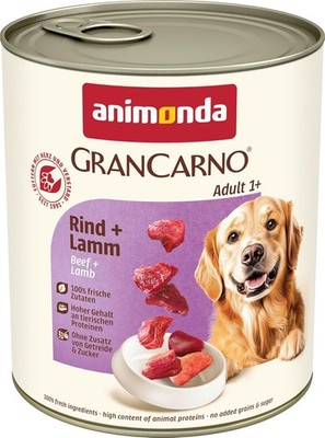 animonda GranCarno Hunde Nassfutter mit Rind + Lamm (6 x 800 g