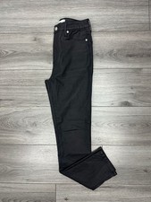 MNG Mango Black Faux Leather Anne Trousers Pants EUR 38 UK 10 