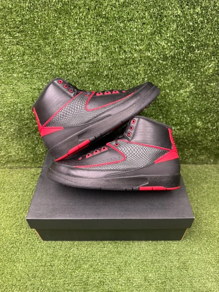 NIKE エアジョーダン 2 レトロ オルタネイト87 ブラック レッド 26