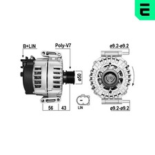 ERA Lichtmaschine Generator Lima 209703A 12V für MERCEDES SPRINTER B906 Bus W222 ERA Lichtmaschine Generator Lima 209703A 12V für MERCEDES SPRINTER B906 Bus W222