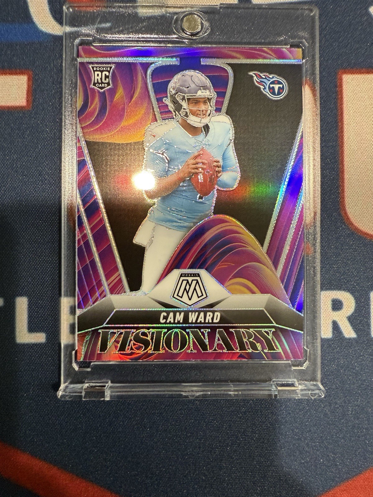 2025 Panini Mosaic Cam Ward Rookie Visionary CASE HIT SSP Titans