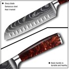 2PCKitchen Knives Set Japanese Damascus Style Stainless Steel Chef Knife — photo 10