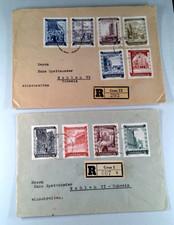 Austria 1948 Set da Ricostruzione su Due Copertine Registrate - Semi Postali