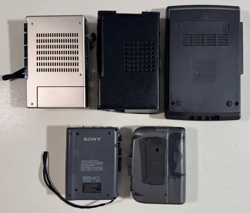 Sony Walkman Cassette Radio y Sanyo GE Cinta Grabadora Lote de 4 Piezas/Reparación Foto 3 de 3