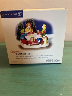 Department 56 Campbell 's M'm! M'm! Good! Vintage Winter Never Opened