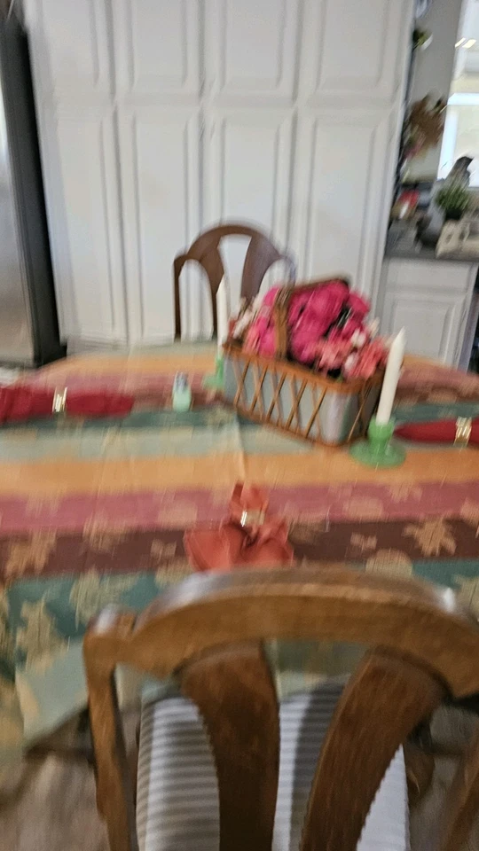  MANTEL COLORIDO HOJA OTOÑO MEZCLA ALGODÓN 54 X 78. It's Right Around The Crner Foto 2 de 4