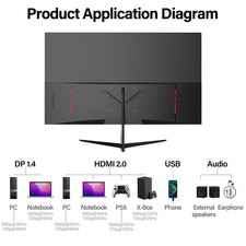 Inch Curved Gaming Monitor,144Hz 180Hz PC Monitor Full HD 1080P, Frameless 18 8