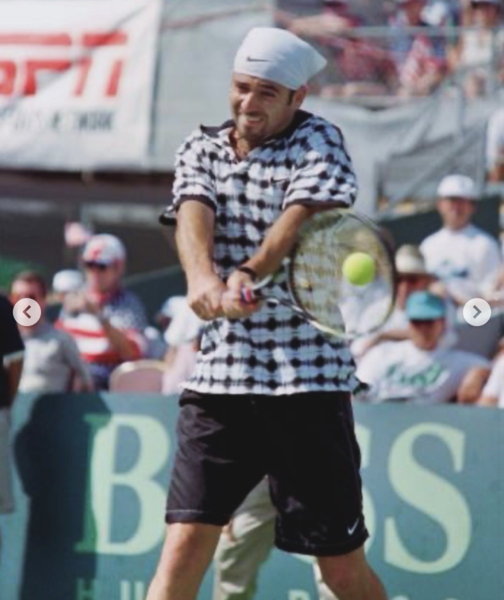 Nike Andre Agassi 1995 Cincinnati Air Tech Challenge Court Tennis