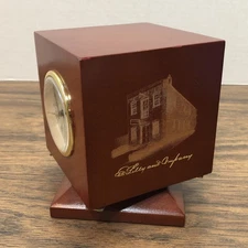 Vtg Pharmaceutical Eli Lilly Rotating Desk Clock Weather Station - Employee Gift