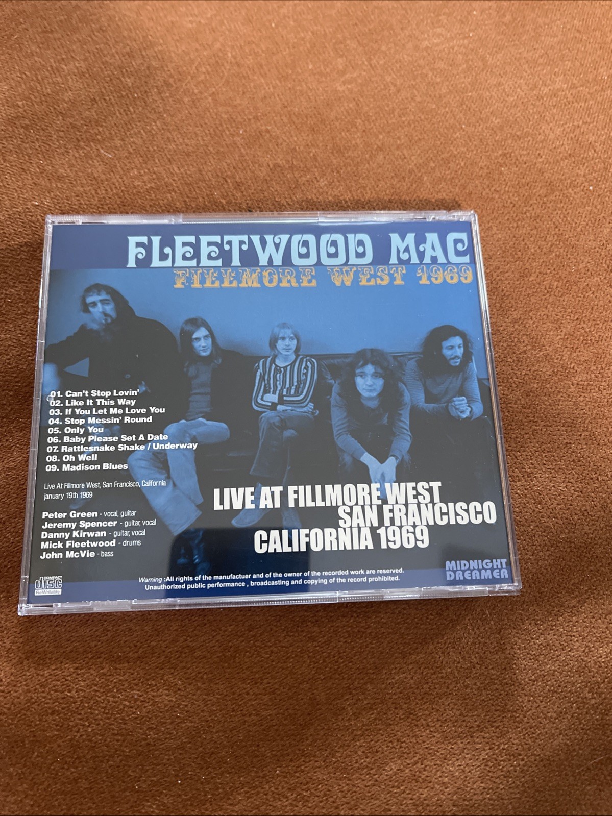 Fleetwood Mac Fillmore West 1969