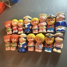 Vintage Kenner Tree Tots Lakeside / SailorFamily Plastic Figures 15 count grp 10