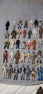 Vintage Star Wars Figuren Restposten. X35 Kenner Palitoy