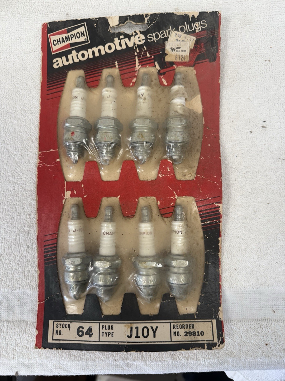 Champion J-10Y Spark Plugs Package of 8 New NOS