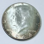 1964 P KENNEDY SILVER HALF DOLLAR ~ 90% SILVER ~ AU ALMOST UNCIR. DETAILS #9531