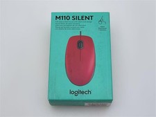 Logitech M110 Silent USB Wired Mouse - Red 910-006755