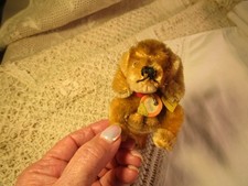 VTG STEIFF HEXIE DOG 5" HAS ALL TAGS- CLEAN
