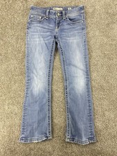 Womens BKE Stella Jeans Regular Fit Low Rise Straight Leg Stretch 28x26.5