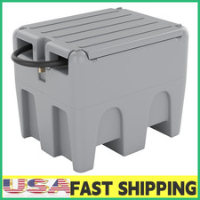 58 Gallon Fuel Transfer Tank Portable W/12v Electric Pump For Truck,tractor,new