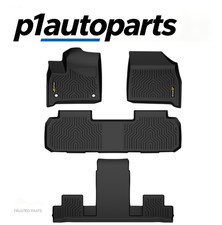 Fit For 2018-2024 Chevy Traverse 7-seat All Weather Tpe Rubber Floor Mats 3row