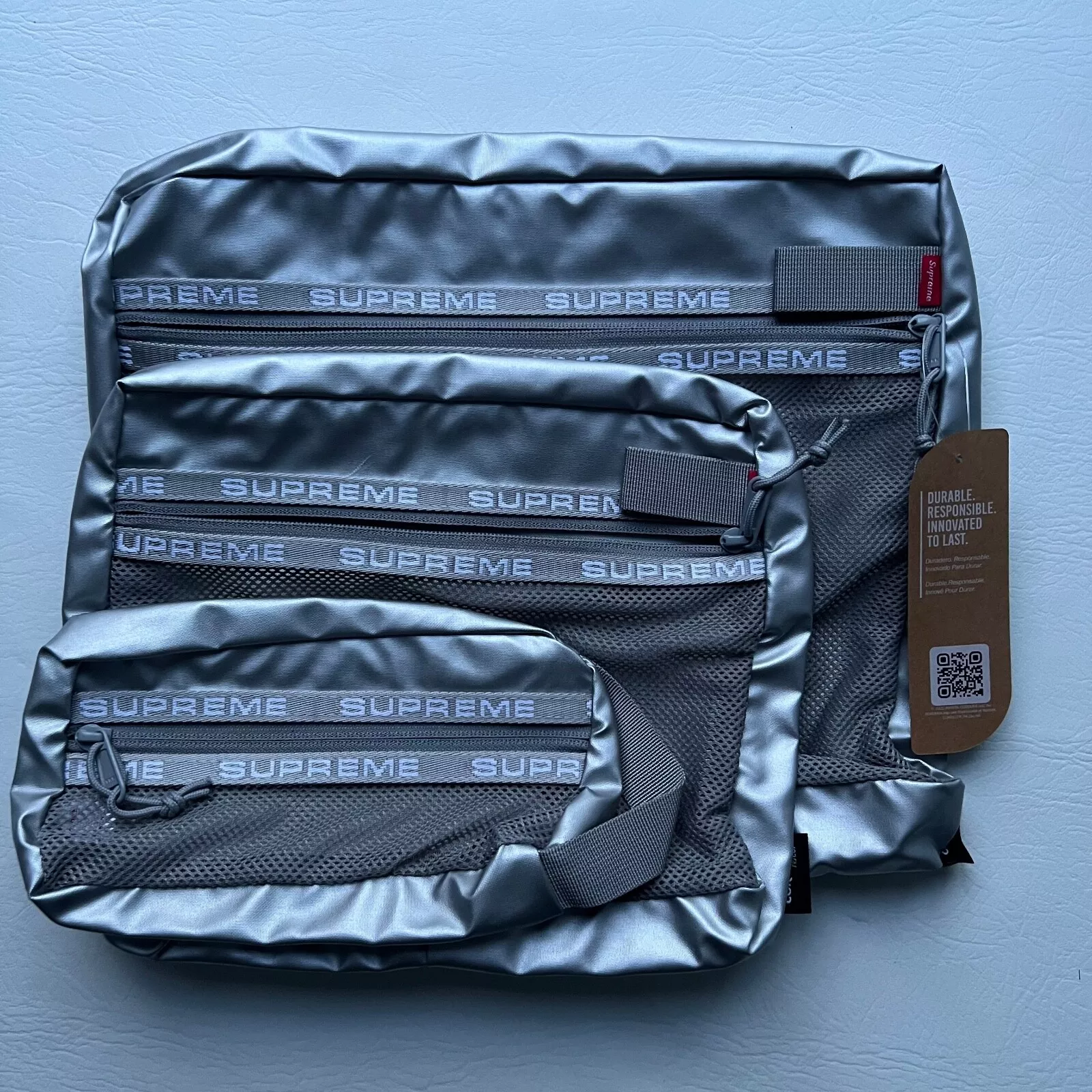 Ensemble de pochettes Supreme Organizer résistant à l'eau Cordura nylon recyclé
