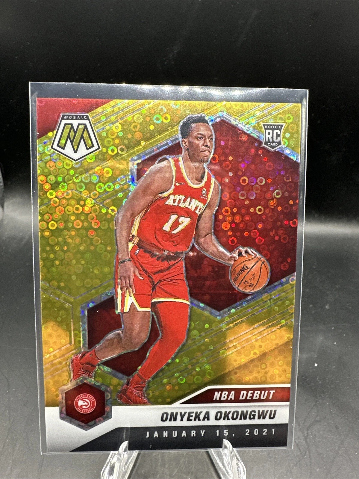 2020-21 Panini Mosaic Onyenja Okongwu NBA Debut #274 GOLD 1/10