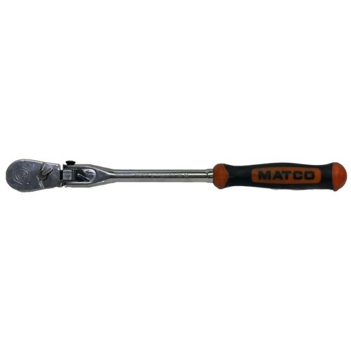 Matco 3/8" Drive 88 Tooth Locking Flex Head Ratchet BFR128LFM Orange 12.5"