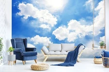 3D Sunny Weather ZHUA14579 Wallpaper Wall Murals Removable Self-adhesive Amy