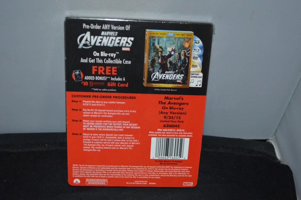 Marvel's AVENGERS Blu-ray Ironpack Collectible Case Best Buy Exclusive Steelbook Foto 2 de 2